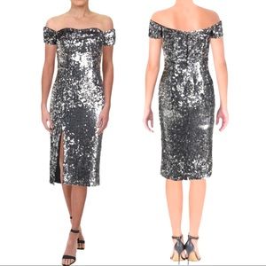 Dress The Population Silver Sequin Dress - size S - worn once -perfect condition